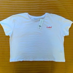 French Connection Le Weeeknd boxy tshirt